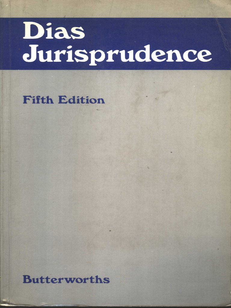 Dias Jurisprudence Fifth Edition PDF | PDF
