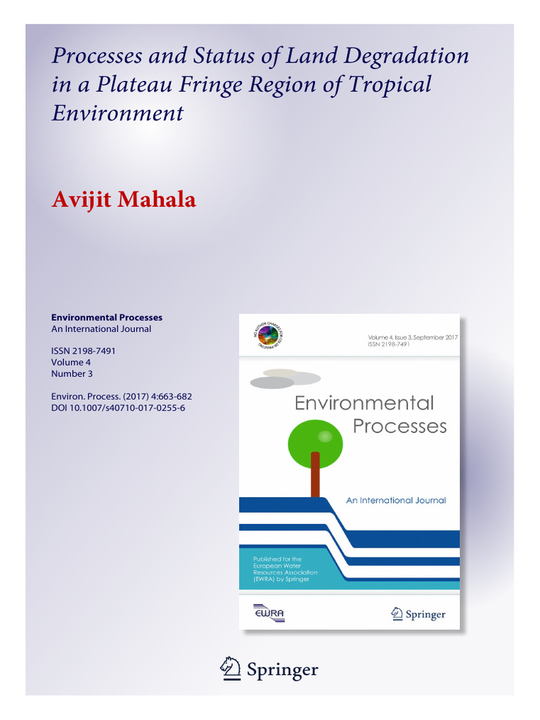Final Paper - Environemntal Processes | PDF | Habitat Destruction ...
