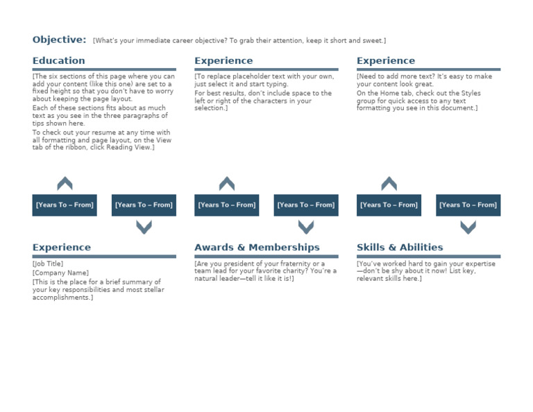 Objective: Education Experience Experience | PDF