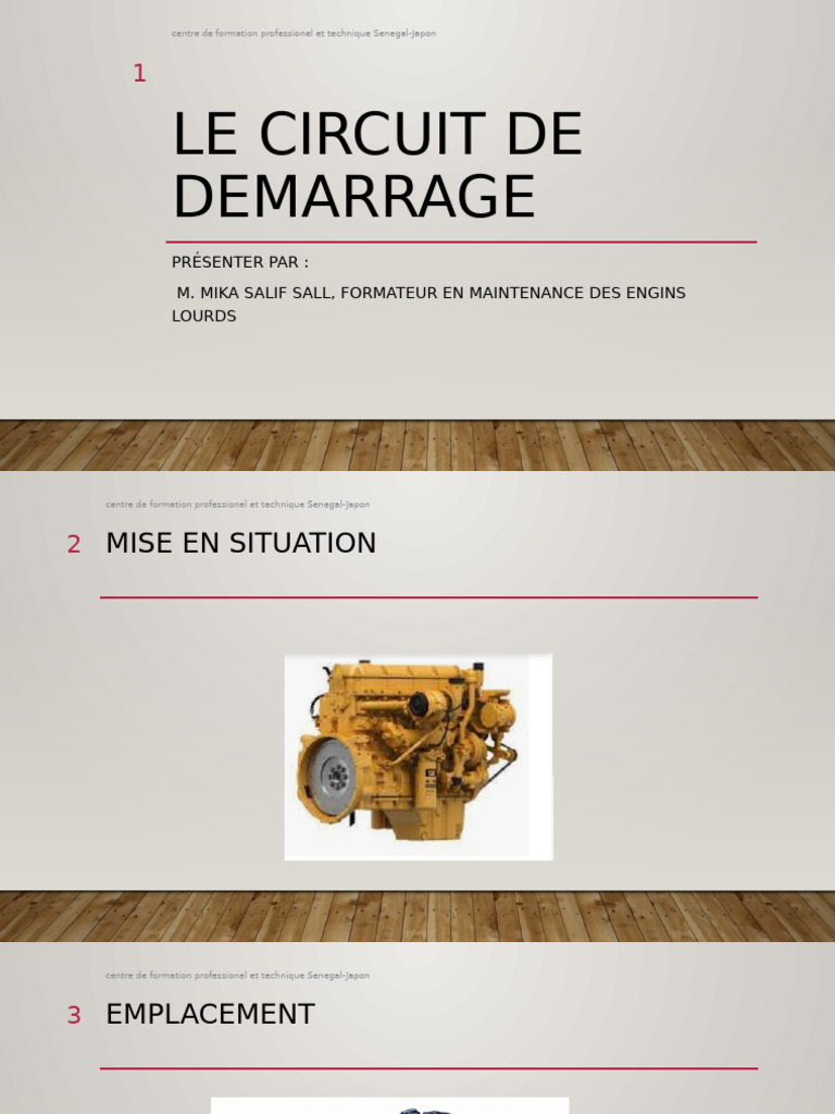 Le Circuit de Demarrage | PDF | Machine | Biens manufacturés
