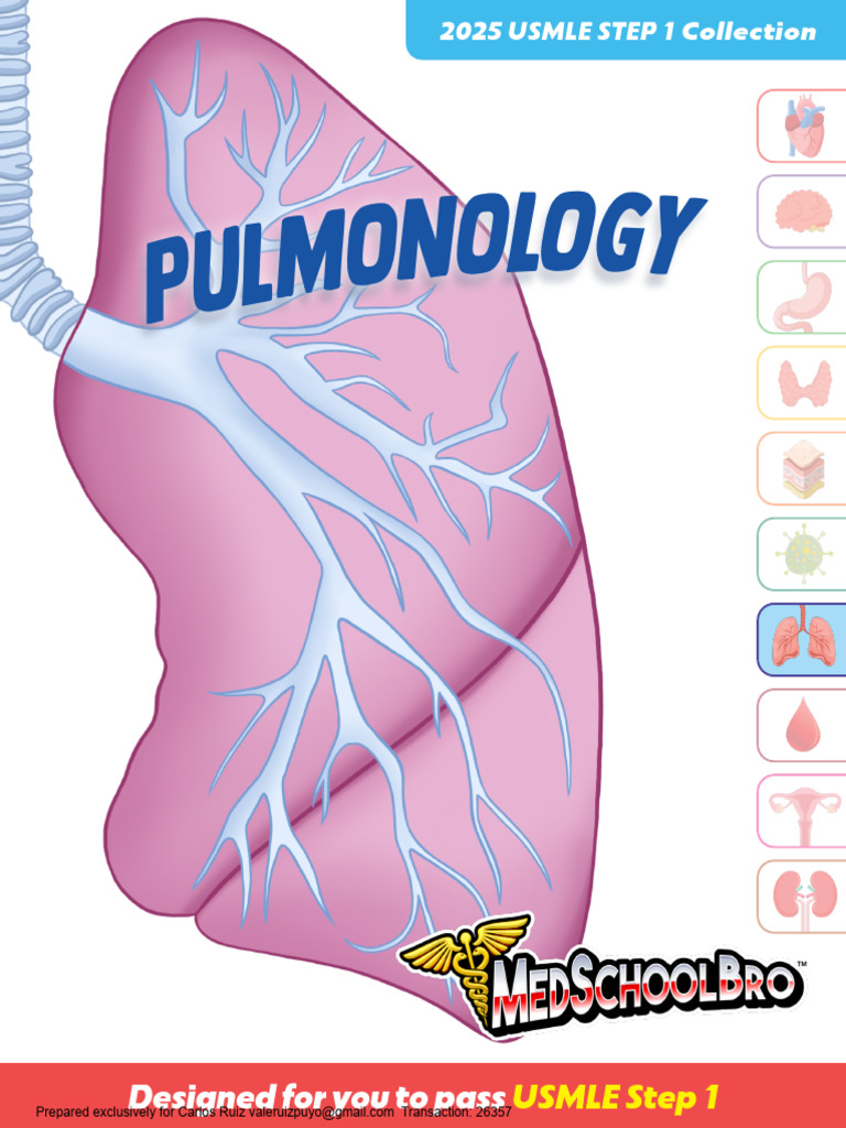USMLE Step 1 Pulmonology Guide 2025 | PDF | Lung | Exhalation