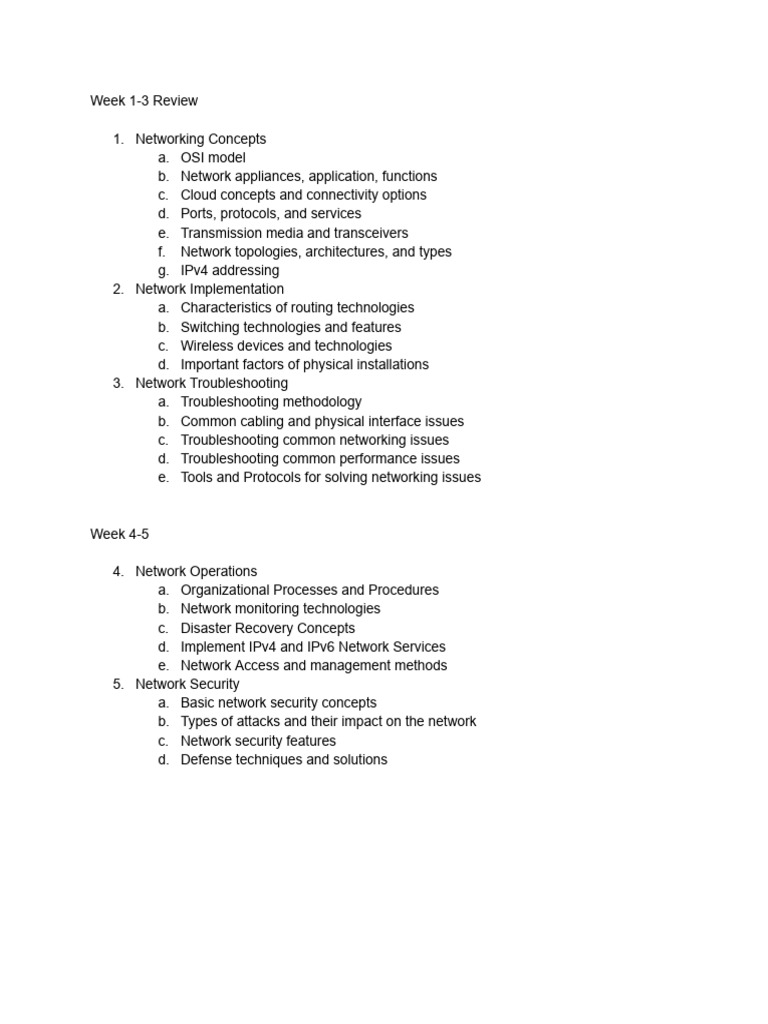 Copy of Network+ Study Guide | PDF | Computer Network | Domain Name System