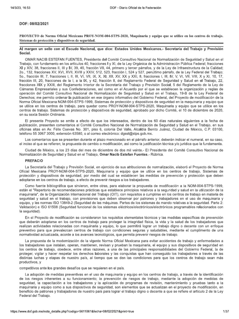 Nom 004 STPS | PDF