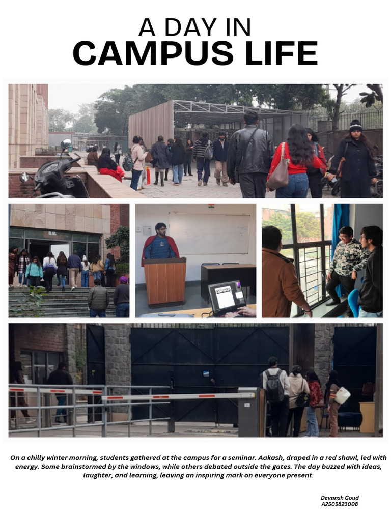 A Day in Campus Life PDF