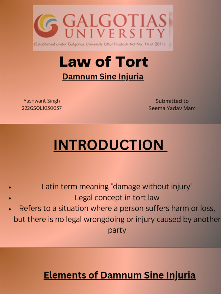 Law of tort | PDF | Tort | Legal Remedy
