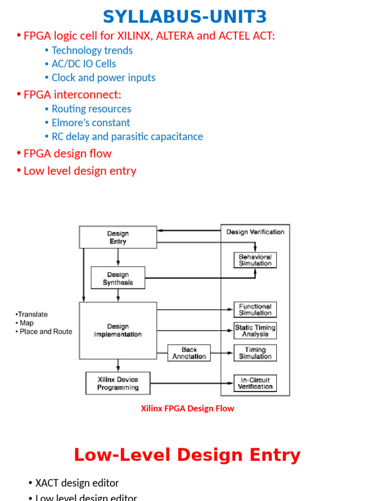 FPGA Design Flow and Architecture Overview | PDF | Field Programmable ...