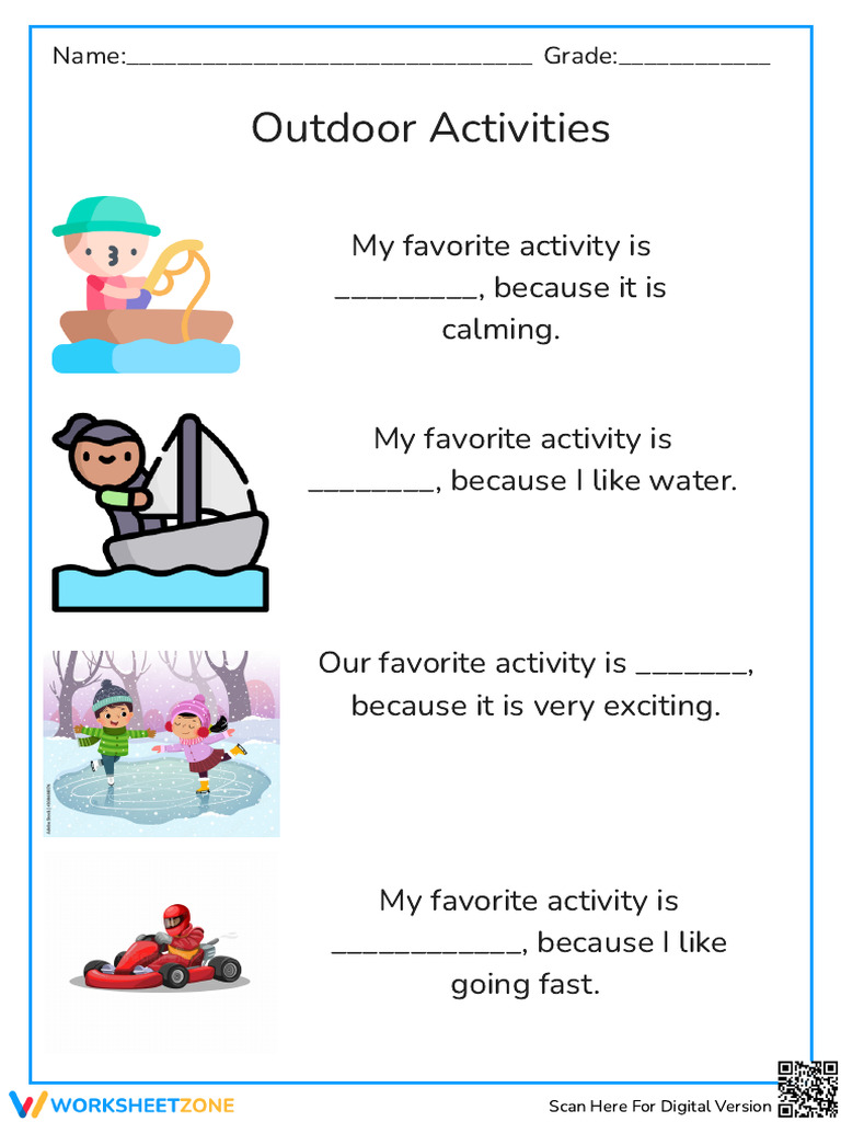 Kids' Outdoor Activity Survey | PDF