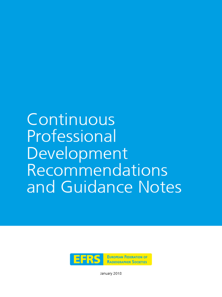 Radiography CPD Recommendations Guide | PDF | Radiography ...