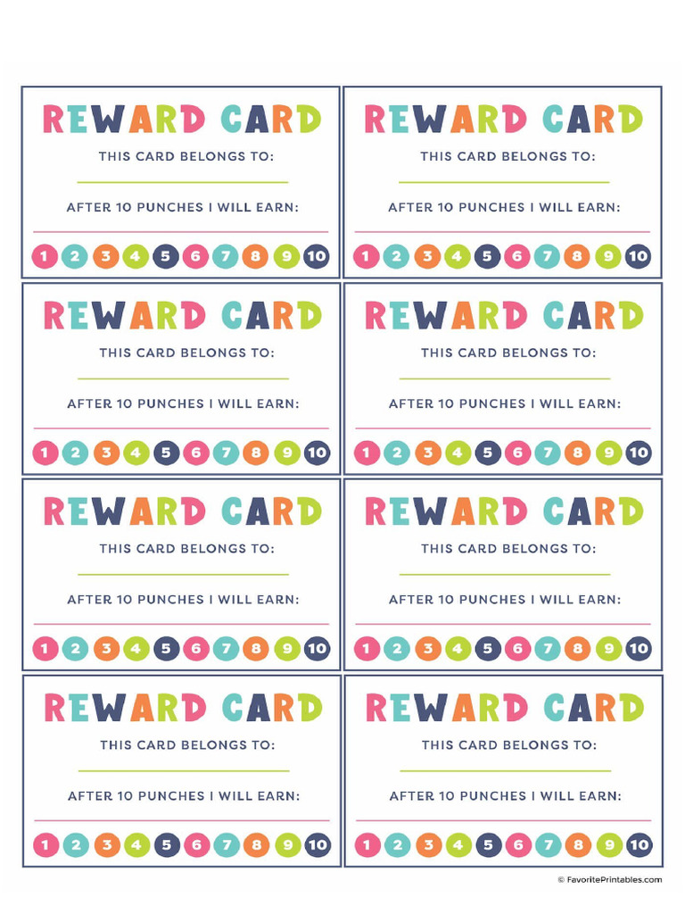 Reward Cards | PDF