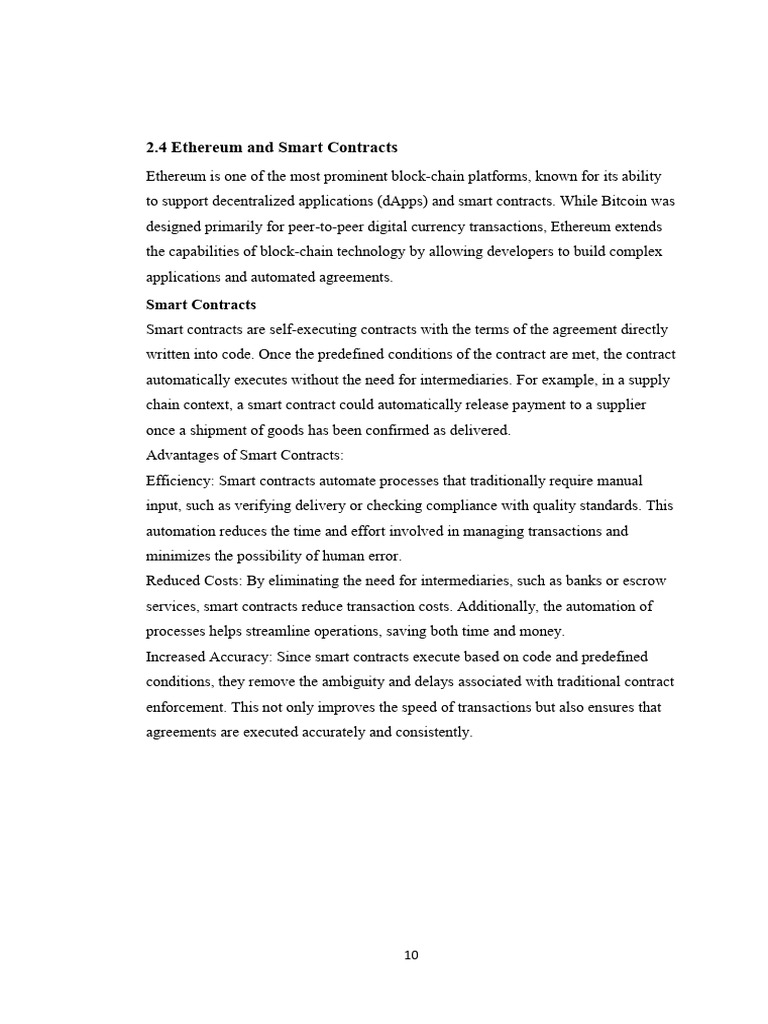 Smart Contracts in Supply Chain Management | PDF | Internet Of Things ...
