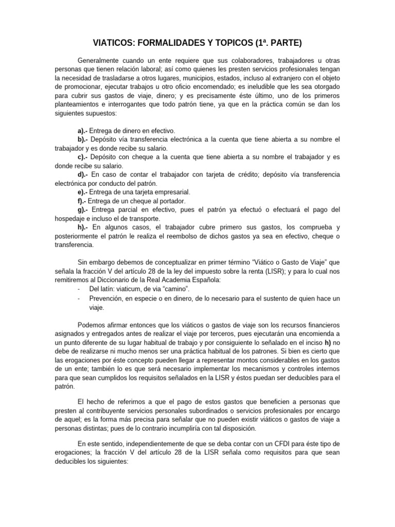 A. Viaticos | PDF | Cheque | Transporte