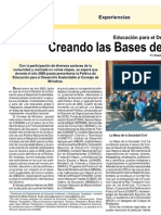 Educación para El Desarrollo Sustentable: Creando Las Bases de Una Política Nacional