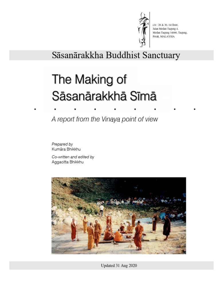 Making of Sasanarakkha Sima Vinaya Report | PDF | Bhikkhu