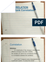 Rank Correlation Coefficeint
