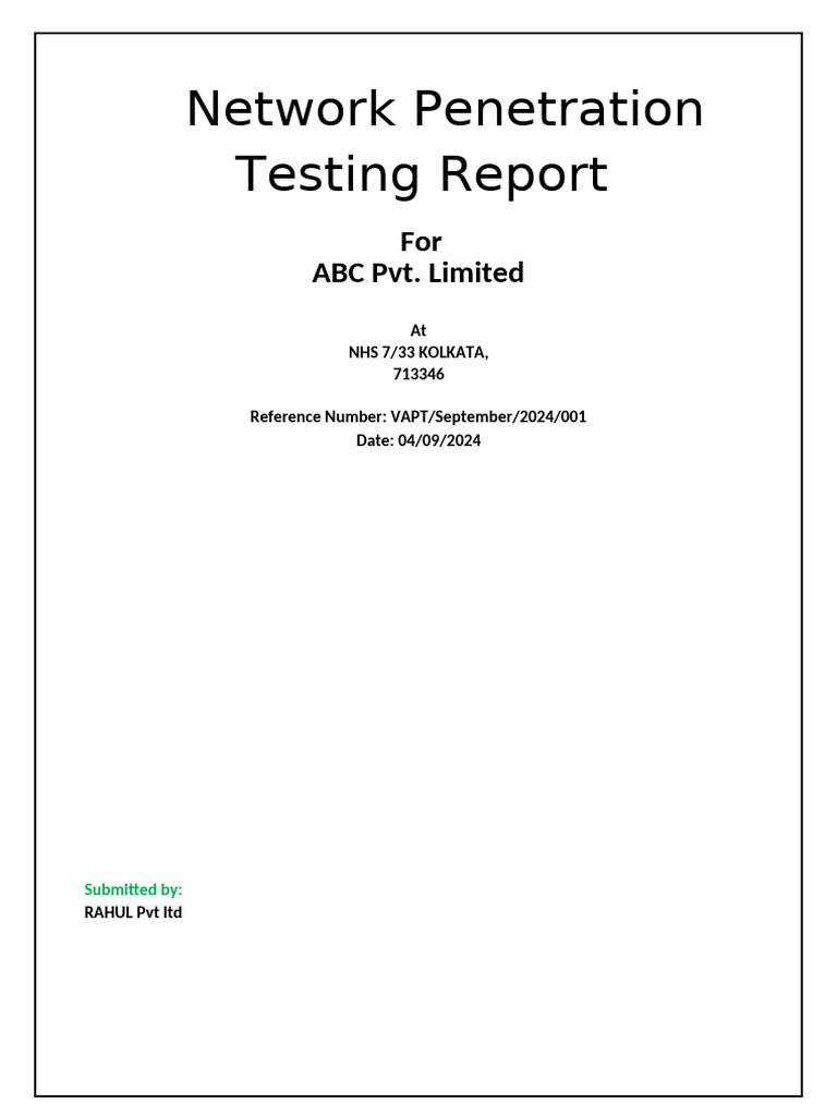 Rahul Kahar Vapt Report | PDF | Transport Layer Security | Poodle