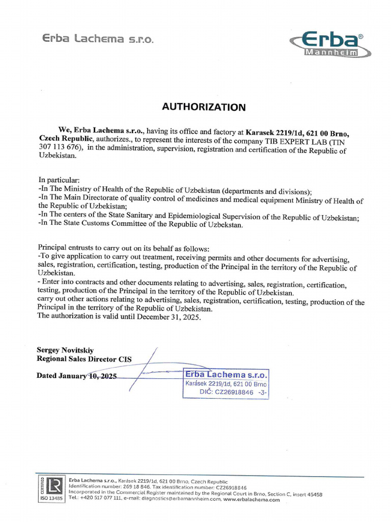 Authorisation | PDF