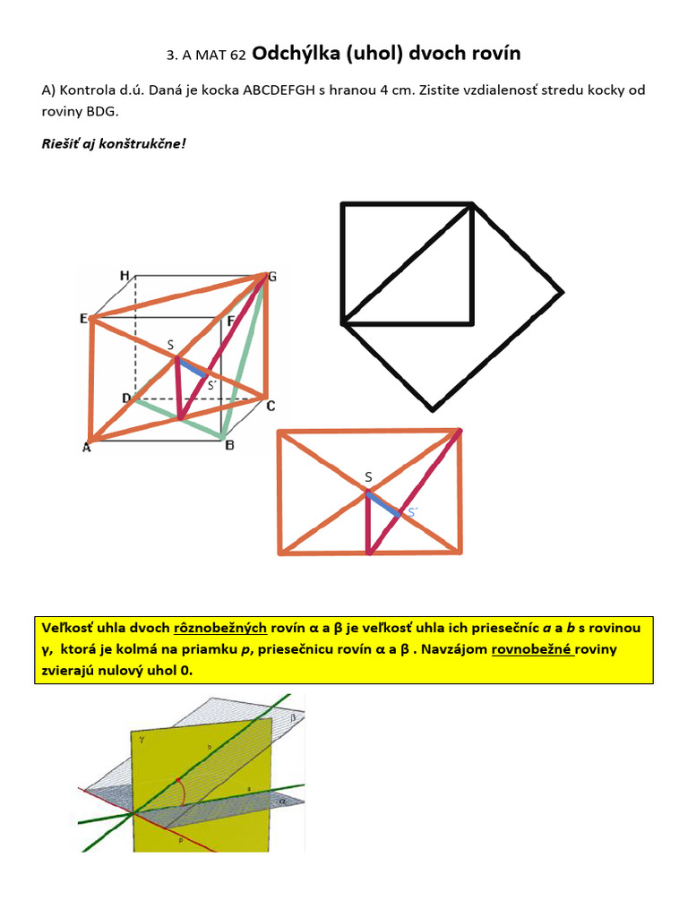 A MAT 62 Uhol Dvoch Rovín | PDF