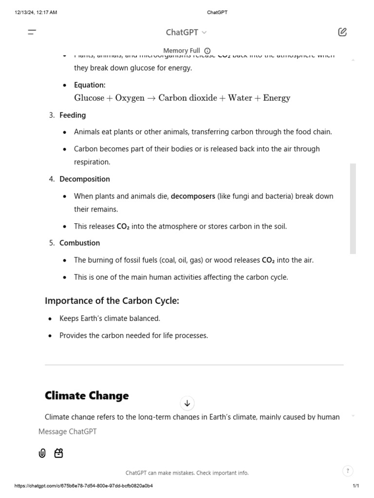 Understanding the Carbon Cycle | PDF