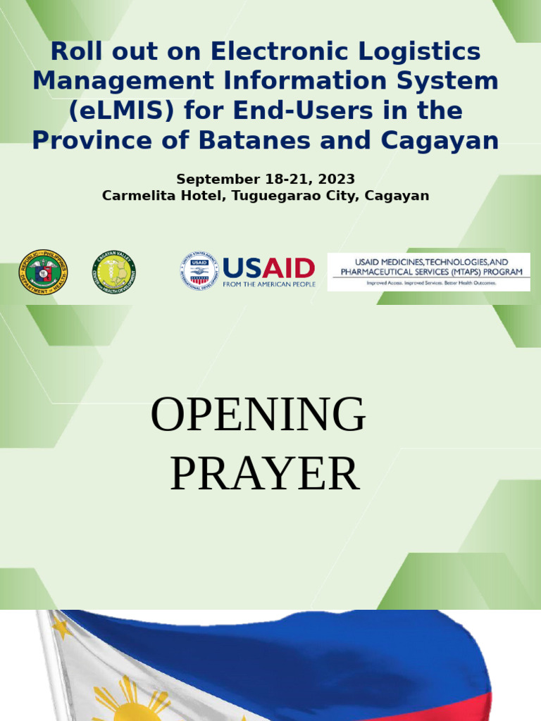 eLMIS Training and Rollout Overview | PDF | Supply Chain Management ...