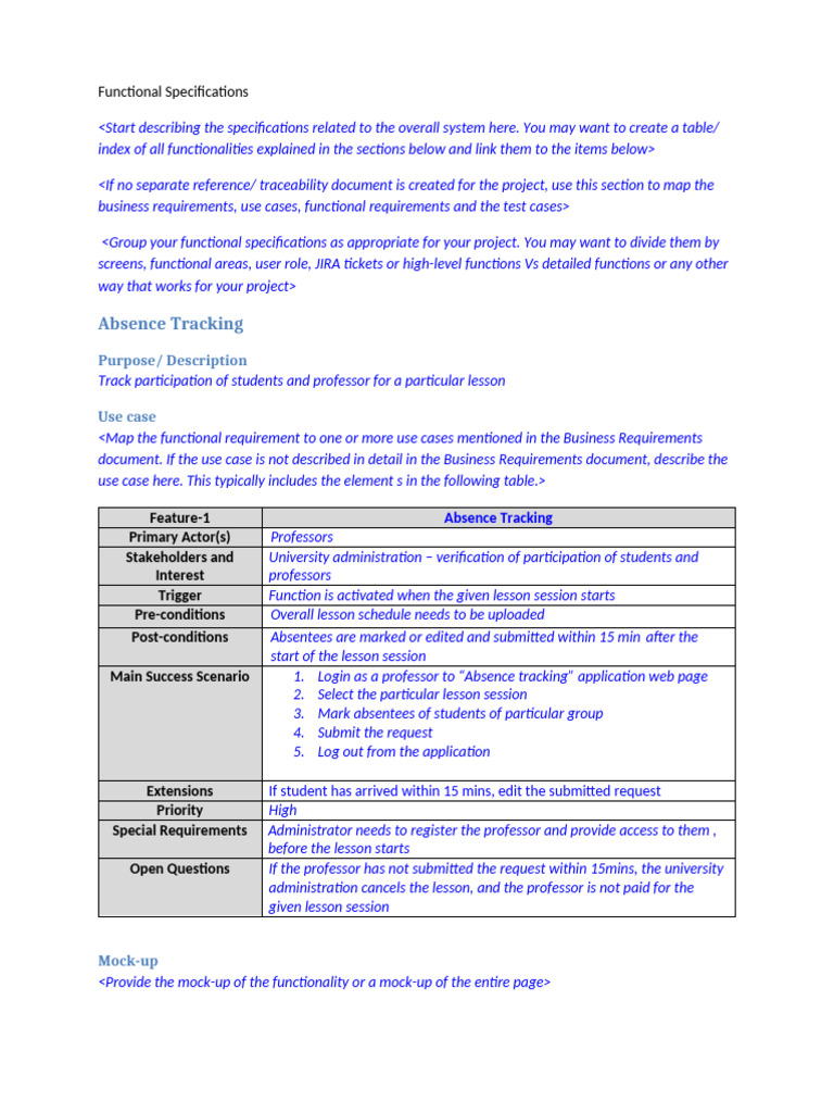 Absence Tracking for Professors | PDF | Button (Computing) | Software ...