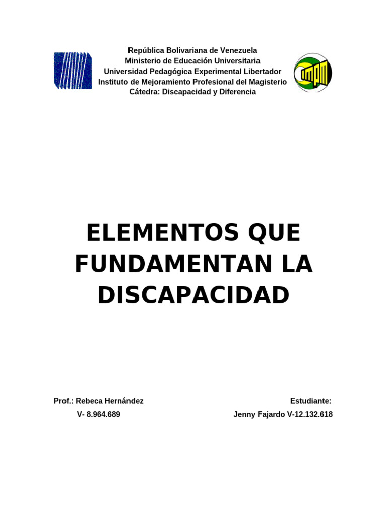 Modelos de Comprensión de la Discapacidad | PDF | Invalidez | Sociedad