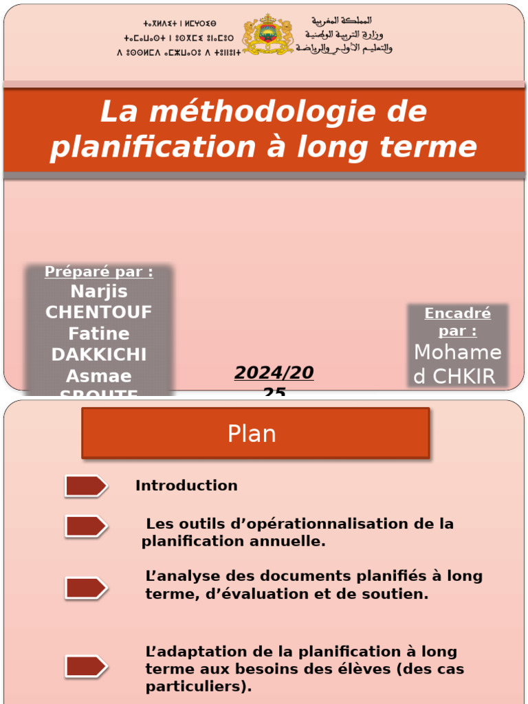 Planification pédagogique 2024/2025 | PDF | Invalidité | Planification