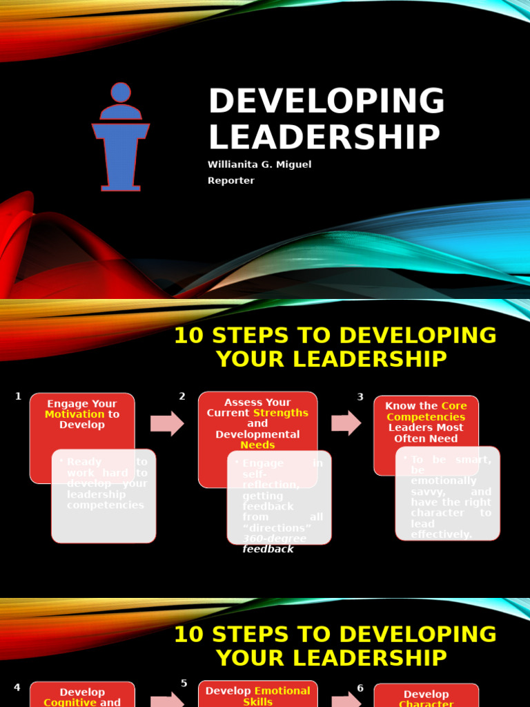 Developing Leadership-Miguel | PDF | Leadership | Courage