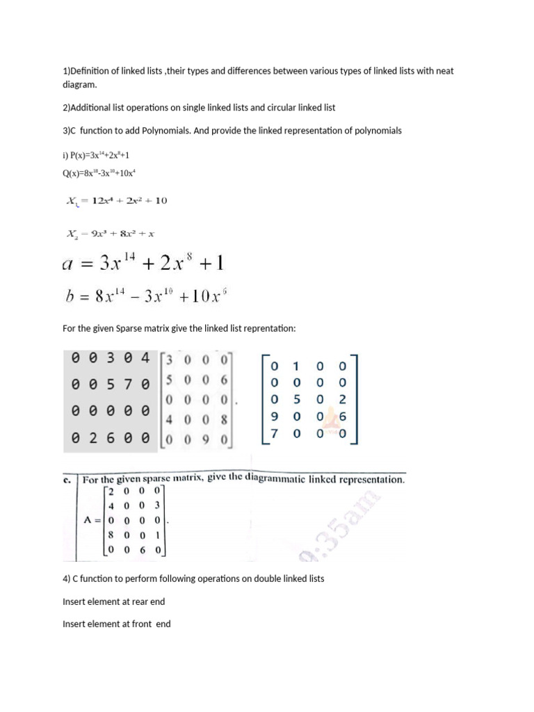 C Data Structures: Linked Lists & Trees | PDF