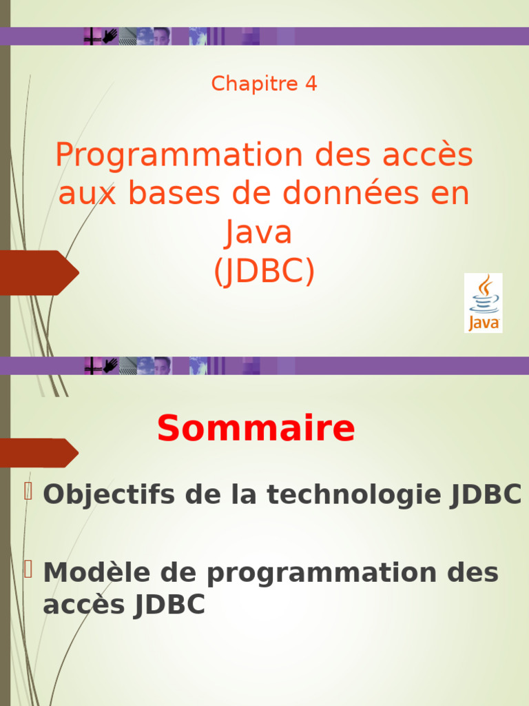 Accès aux bases de données en Java (JDBC) | PDF | Base de données ...