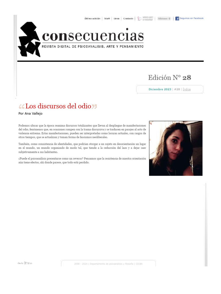 Discursos del odio y psicoanálisis | PDF
