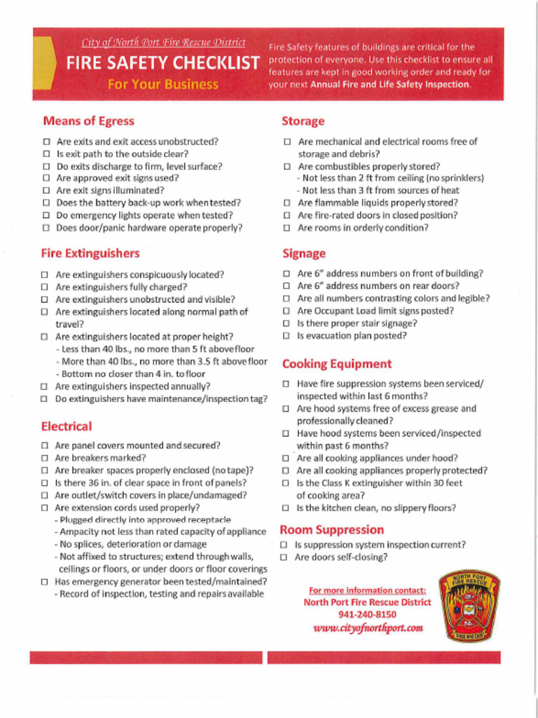 Annual Inspection Checklist | PDF