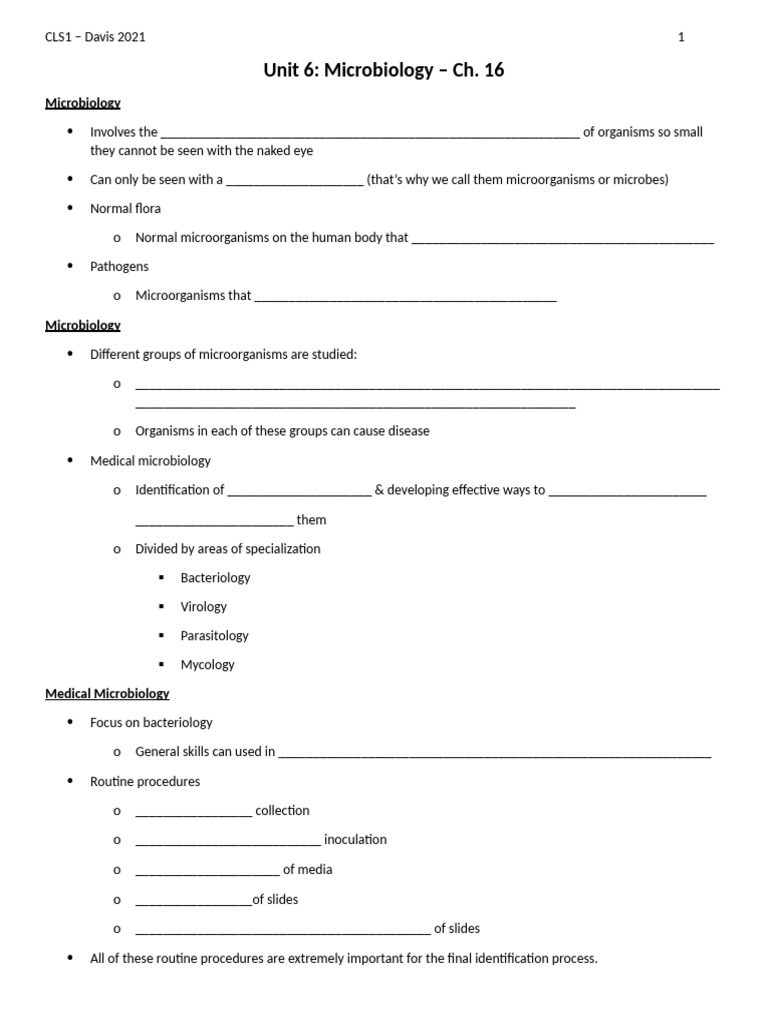 Microbiology Overview and Techniques | PDF | Bacteria | Streptococcus