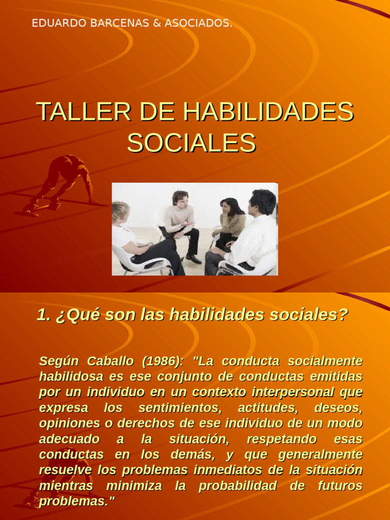Taller de Habilidades Sociales | PDF | Habilidades sociales ...