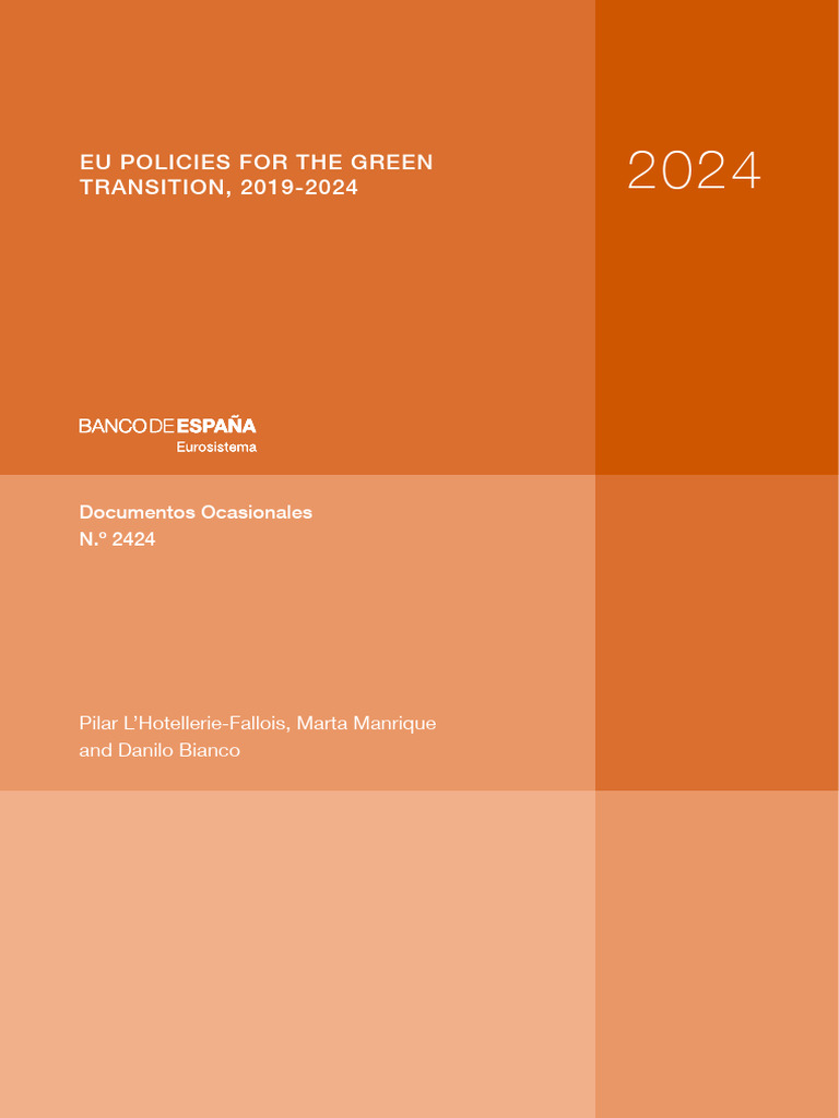 EU Green Transition Policies 2019-2024 | PDF | European Union ...