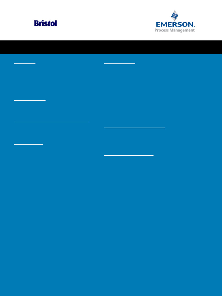 Software Manuals for ControlWave Systems | PDF