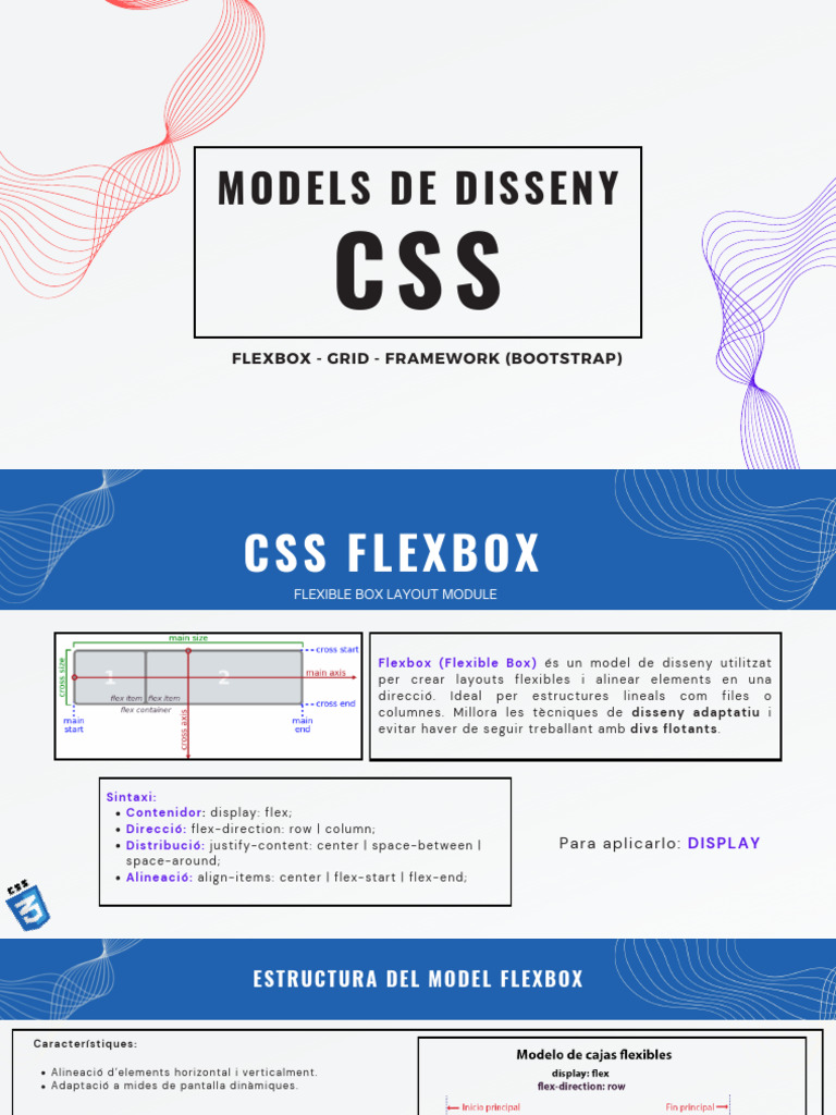 Models de Disseny: Flexbox - Grid - Framework (Bootstrap) | PDF