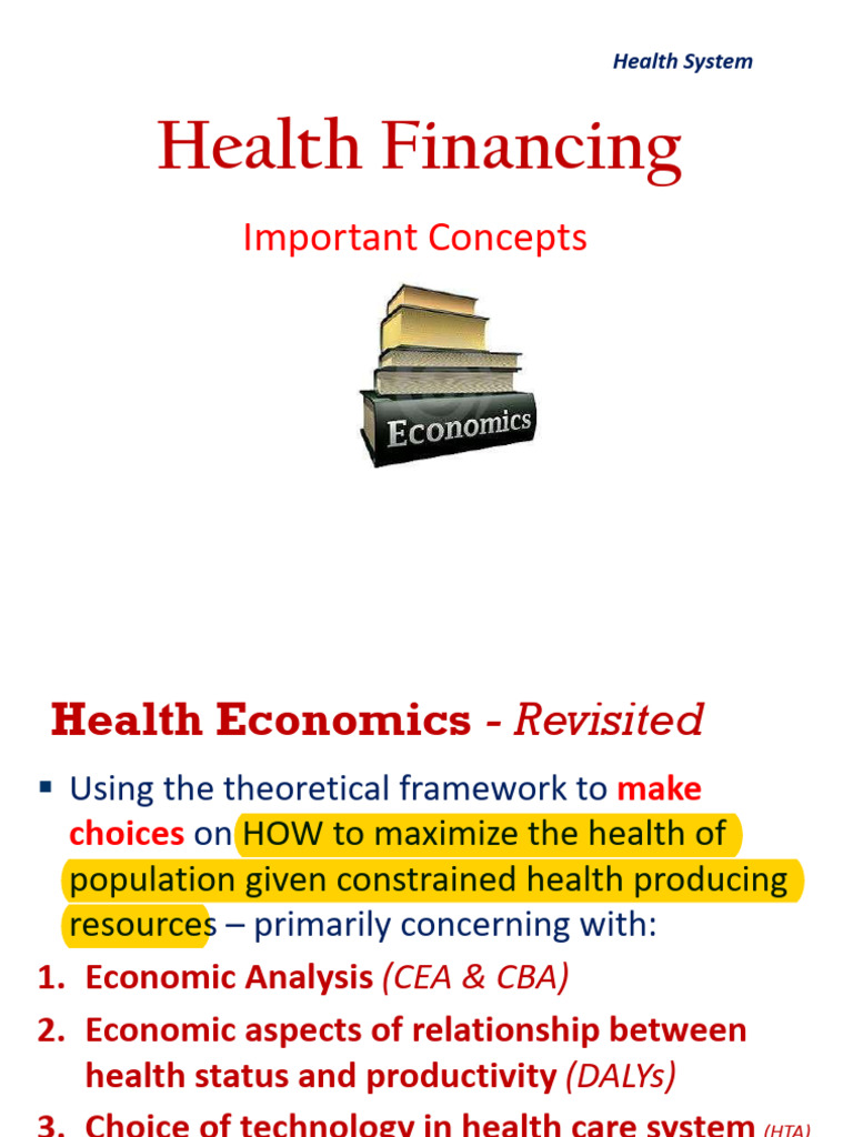 12-Health Financing | PDF | Economics | Health Care