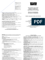 PPGL UFES Fôlder do processo seletivo para aluno REGULAR do Mestrado - 2012-2