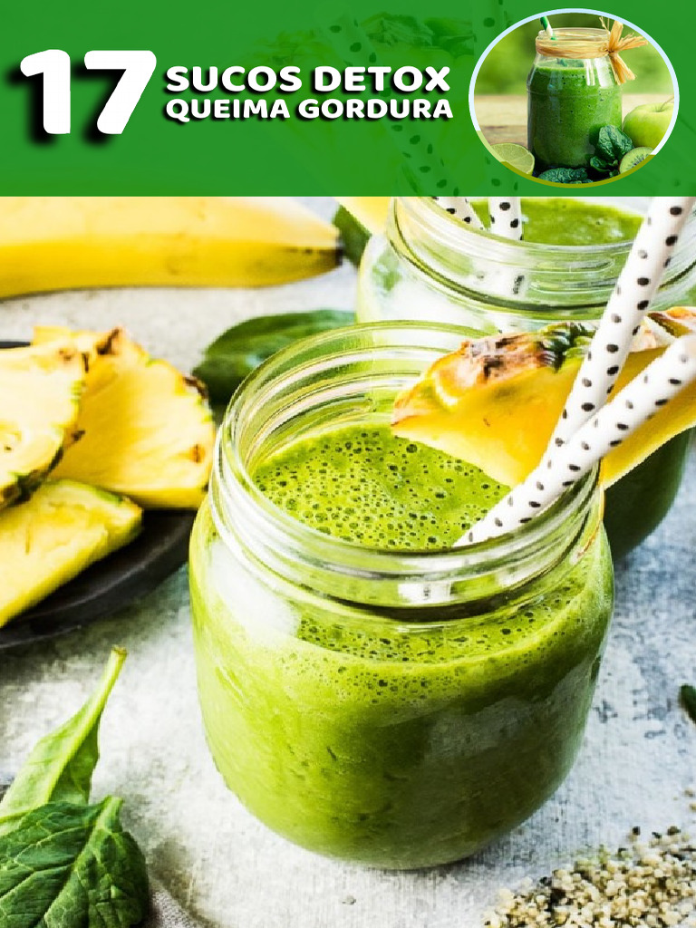 17 Melhores - Sucos-Detox-para-Queimar-Gordura PDF | PDF | Suco | Dieta ...