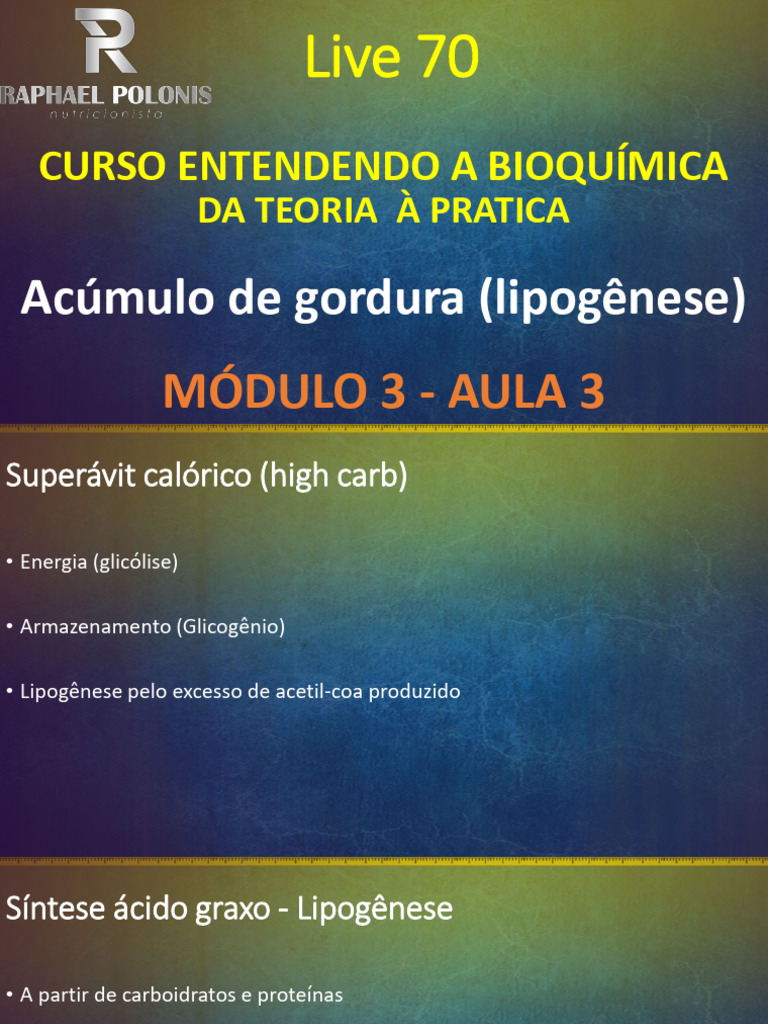 Aula+70+-+modulo+3+-+lipidios+-+aula+3 | PDF