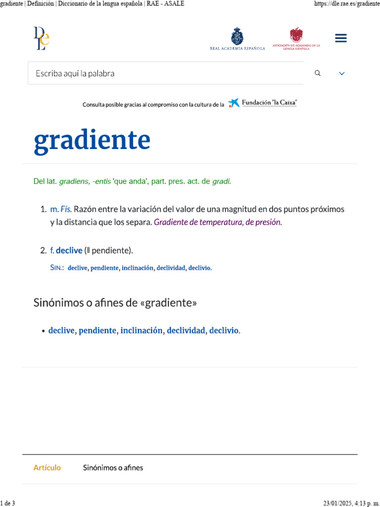 Definición de 
