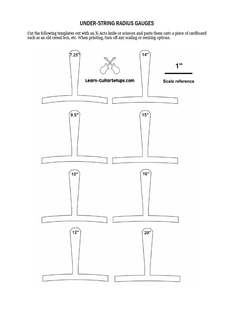 3D Print Radius Gauge Templates | PDF