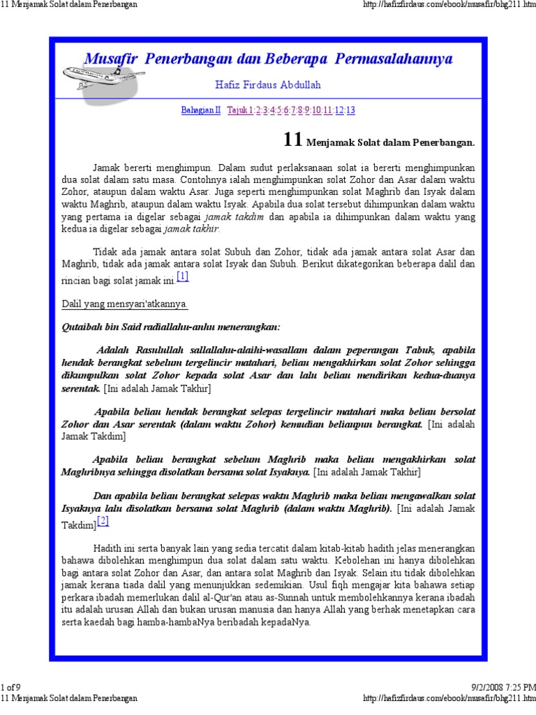 Panduan Jama Dan Qasar