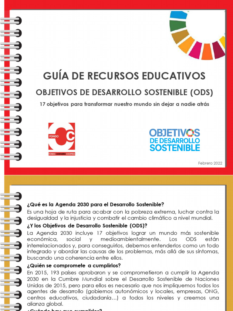 Guía de Recursos Educativos Sobre Los ODS para Educadores y Educadoras ...