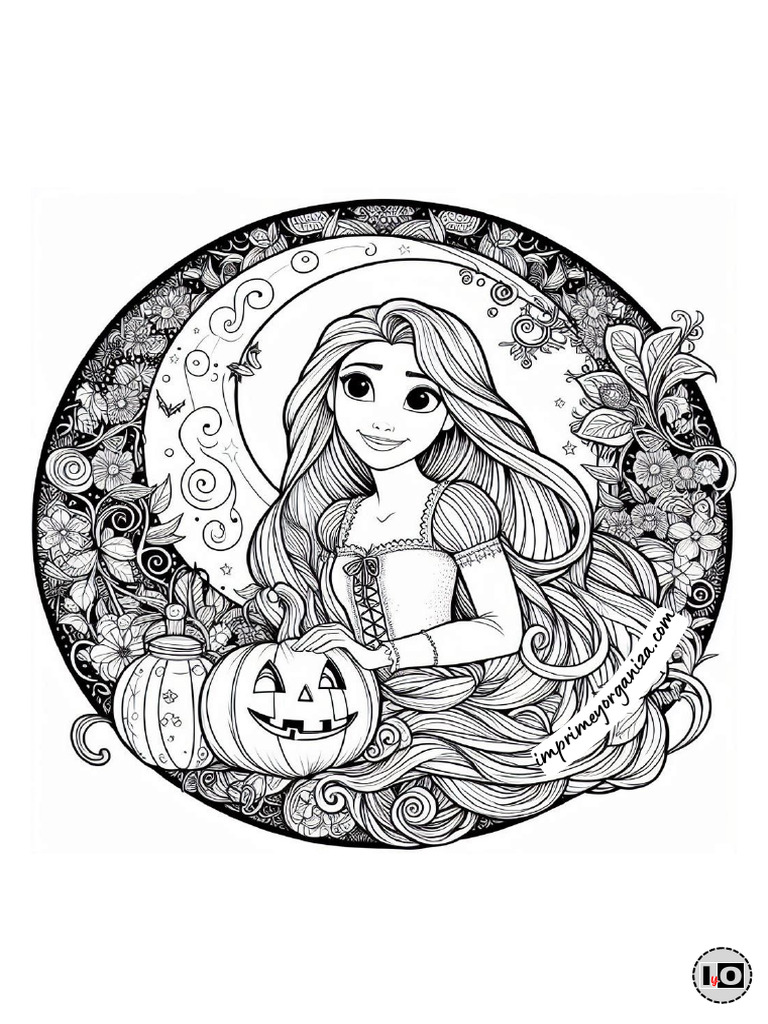 Mandala-Halloween-Rapunzel | PDF