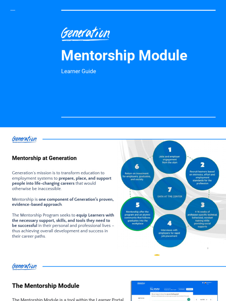 Mentorship Module Learner Guide Pdf Mentorship Login