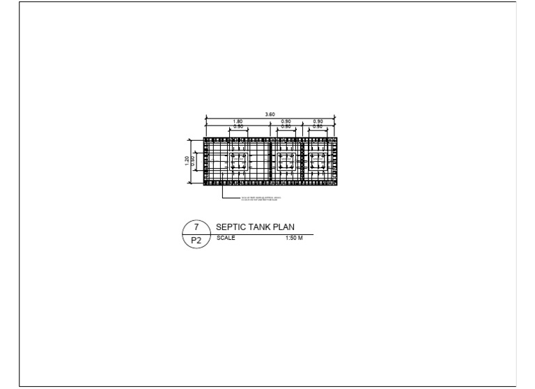 Septic Tank Construction Plan | PDF