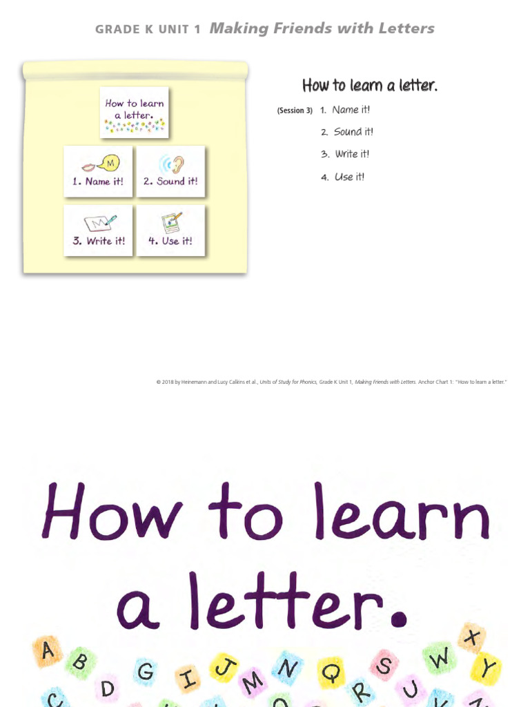 How To Learn Letter | PDF