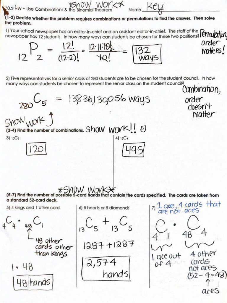 10.2 Homework Key | PDF