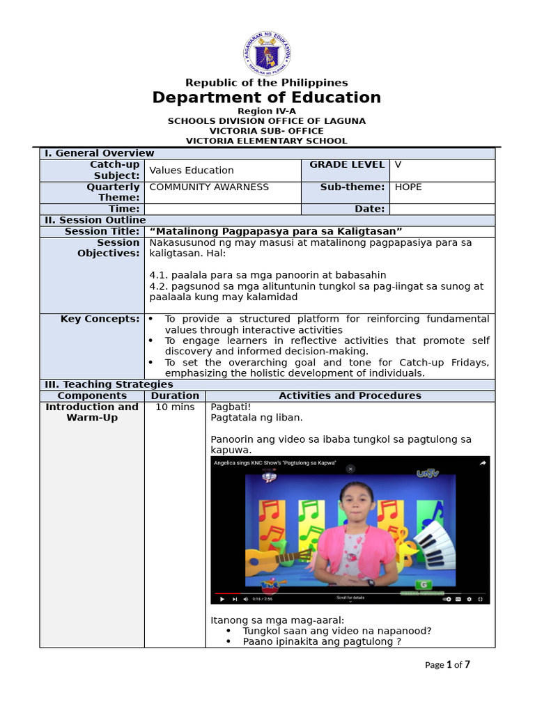 Values Ed - Feb 9 | PDF